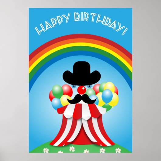 Hübsches Clowngesicht Poster (Vorne)