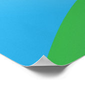 Hübsches Clowngesicht Poster (Ecke)