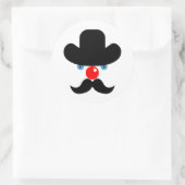 Hübsches Clowngesicht Runder Aufkleber (Tasche)