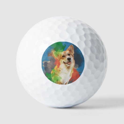 Hübsches Corgi. Golfball (Vorderseite)