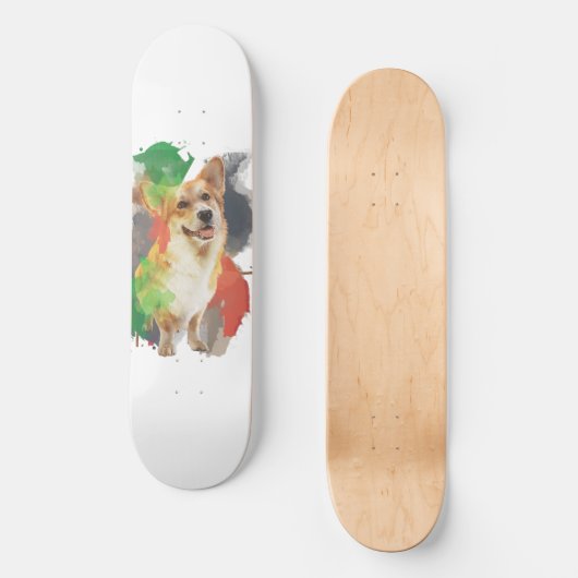 Hübsches Corgi. Skateboard (Vorderseite)