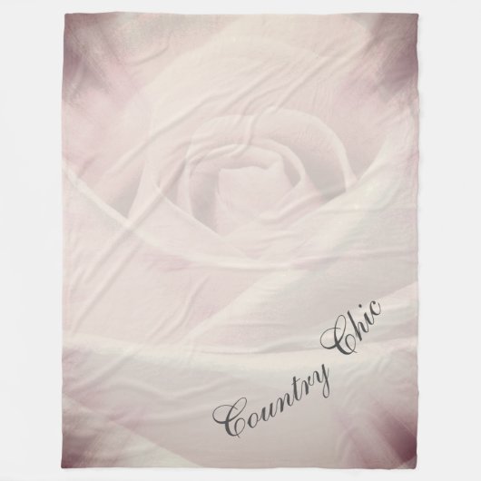 Hübsches Country Chic Design Fleecedecke (Vorderseite)