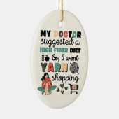 Hübsches Crochet-Strickgeschenk, Haken, Garn, Spaß Keramik Ornament (Rechts)