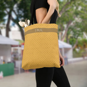 Hübsches Daffodidgold Quatrefolie Personalisiert Tasche