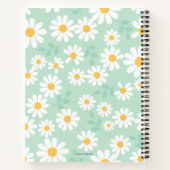 Hübsches Daisy-Muster-Notebook Notizblock (Rückseite)