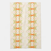Hübsches Daisy Print Teetuch mit Orange Geschirrtuch (Vertikal)