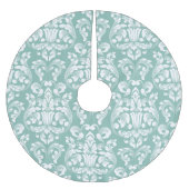 Hübsches Damask-Muster Polyester Weihnachtsbaumdecke (Vorderseite)