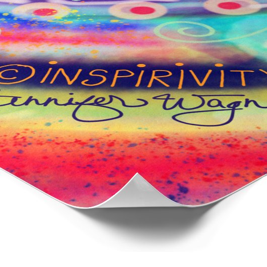 Hübsches Dankbares Herzpreisangebot Poster (Ecke)