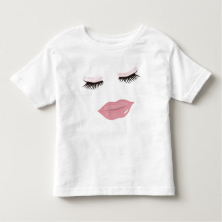 Hübsches das Kleinkind-Rüsche-Kleid der rosa Lippe Kleinkind T-shirt