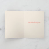 Hübsches Denken Sie an Ihr modernes Herz Stripe Karte (Innenseite)