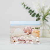 Hübsches Denken Sie an Ihre Postkarte (Stehend Vorderseite)