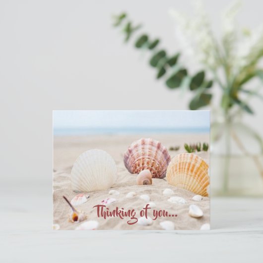 Hübsches Denken Sie an Ihre Postkarte (Stehend Vorderseite)