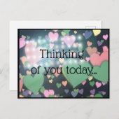 Hübsches Denken Sie an Ihre Postkarte (Vorne/Hinten)