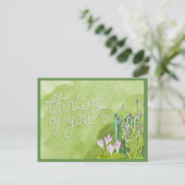 Hübsches Denken Sie an Ihre Postkarte (Stehend Vorderseite)