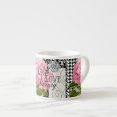 Hübsches Design im Muster Damask Espressotasse (Vorderseite Rechts)