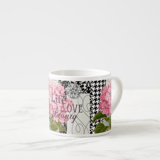 Hübsches Design im Muster Damask Espressotasse (Vorderseite Rechts)