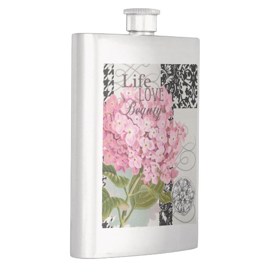 Hübsches Design im Muster Damask Flachmann (Rechts)