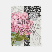 Hübsches Design im Muster Damask Fleecedecke (Vorderseite)