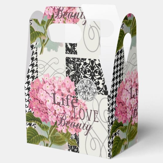 Hübsches Design im Muster Damask Geschenkschachtel (Geöffnet)