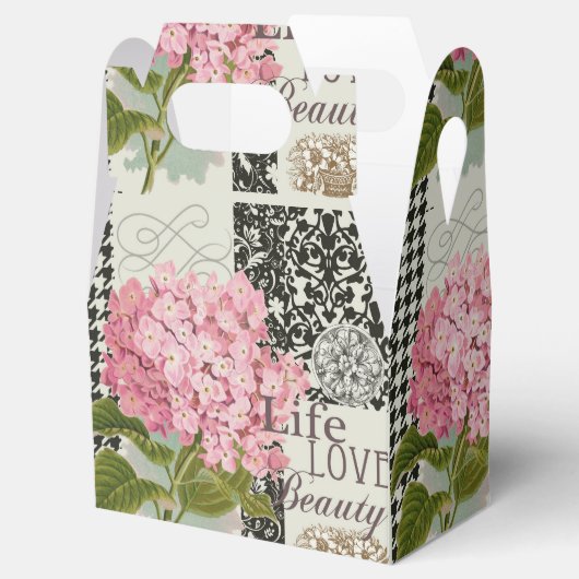 Hübsches Design im Muster Damask Geschenkschachtel (Geöffnet)