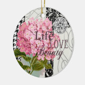 Hübsches Design im Muster Damask Keramikornament (Links)