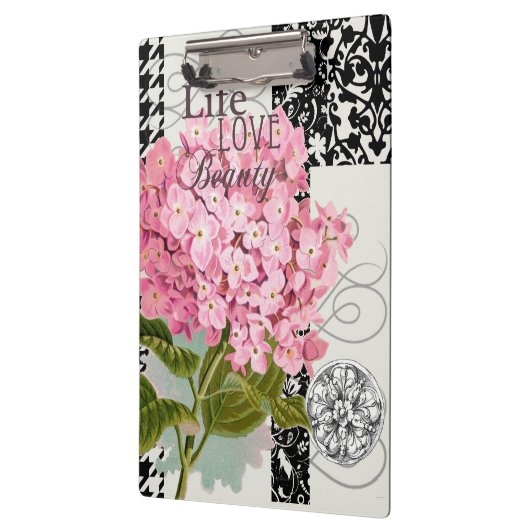 Hübsches Design im Muster Damask Klemmbrett (Links)