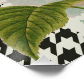 Hübsches Design im Muster Damask Poster (Ecke)