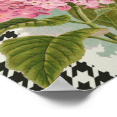 Hübsches Design im Muster Damask Poster (Ecke)