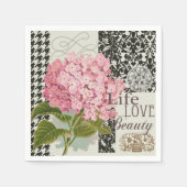 Hübsches Design im Muster Damask Serviette (Vorderseite)