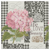 Hübsches Design im Muster Damask Stoff (Nahaufnahme)