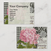 Hübsches Design im Muster Damask Visitenkarte (Vorne/Hinten)