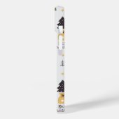 Hübsches Design mit Monogramm Kiefernbaum Weihnach Case-Mate iPhone Hülle (Rückseite / Links)