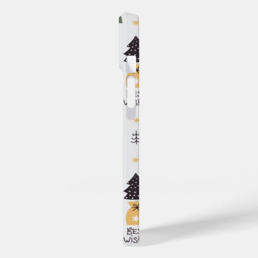 Hübsches Design mit Monogramm Kiefernbaum Weihnach Case-Mate iPhone Hülle (Rückseite / Links)