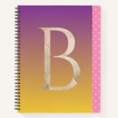 Hübsches Design Polster Punktmuster lila Farbverla Notizblock (Vorderseite)