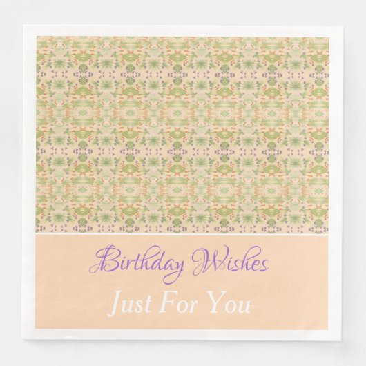 Hübsches Designer Papier Napkins personalisieren T Serviette (Vorderseite)