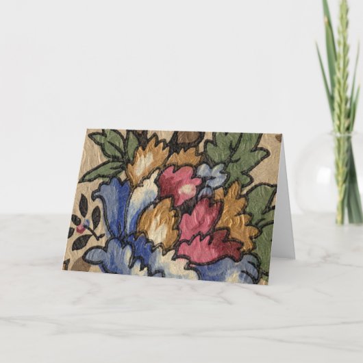 Hübsches Detail aus antikem Tapete Dankeskarte (Vorderseite)