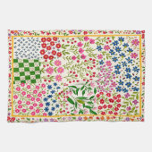 Hübsches Ditsy-Blumen-Teehandtuch. Geschirrtuch (Horizontal)