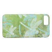 Hübsches Dragonfly-Green-Blue-Muster Case-Mate iPhone Hülle (Rückseite (Horizontal))