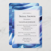 Hübsches Dreamy Blue Lila Brautparty Einladung (Vorne/Hinten)