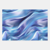 Hübsches Dreamy Blue Lila Brautparty Geschenkpapier Set (Vorderseite)