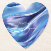 Hübsches Dreamy Blue Lila Brautparty Untersetzer (Vorderseite)