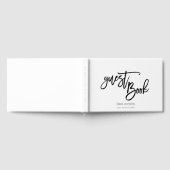 Hübsches Drehbuch Schwarze Typografie und Grenzhoc Gästebuch (Voll)