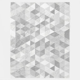 Hübsches Dreieck Grungemuster II + Ihre Ideen Fleecedecke