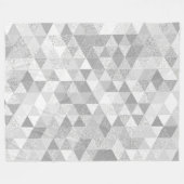 Hübsches Dreieck Grungemuster II + Ihre Ideen Fleecedecke (Vorderseite (Horizontal))