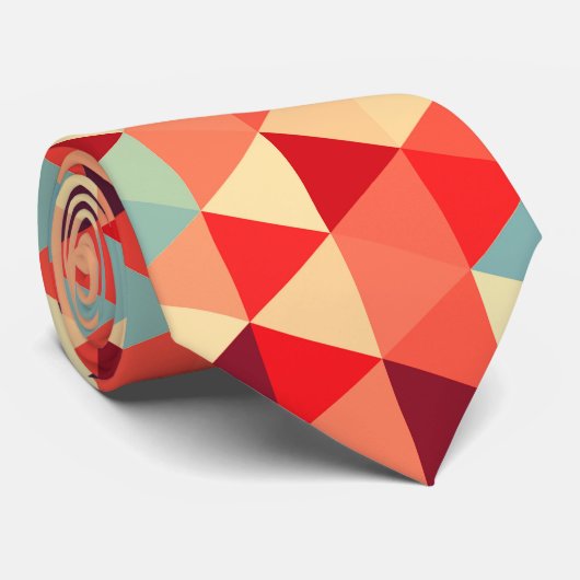 Hübsches Dreieck Muster II + Ihre Ideen Krawatte (Gerollt)