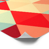 Hübsches Dreieck Muster II + Ihre Ideen Poster (Ecke)