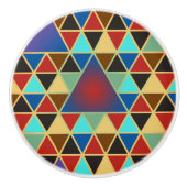 Hübsches Dreieck Muster III + Ihre Ideen Keramikknauf (Vorderseite)