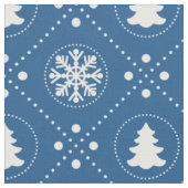 Hübsches dunkelblaues Weihnachtsmuster Stoff (Nahaufnahme)
