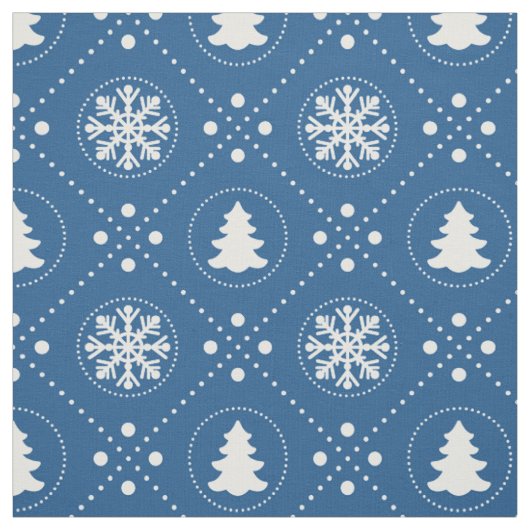 Hübsches dunkelblaues Weihnachtsmuster Stoff (Muster)