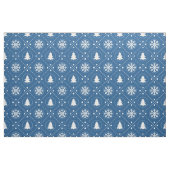 Hübsches dunkelblaues Weihnachtsmuster Stoff (Fat Quarter (45,7 x 55,9 cm))